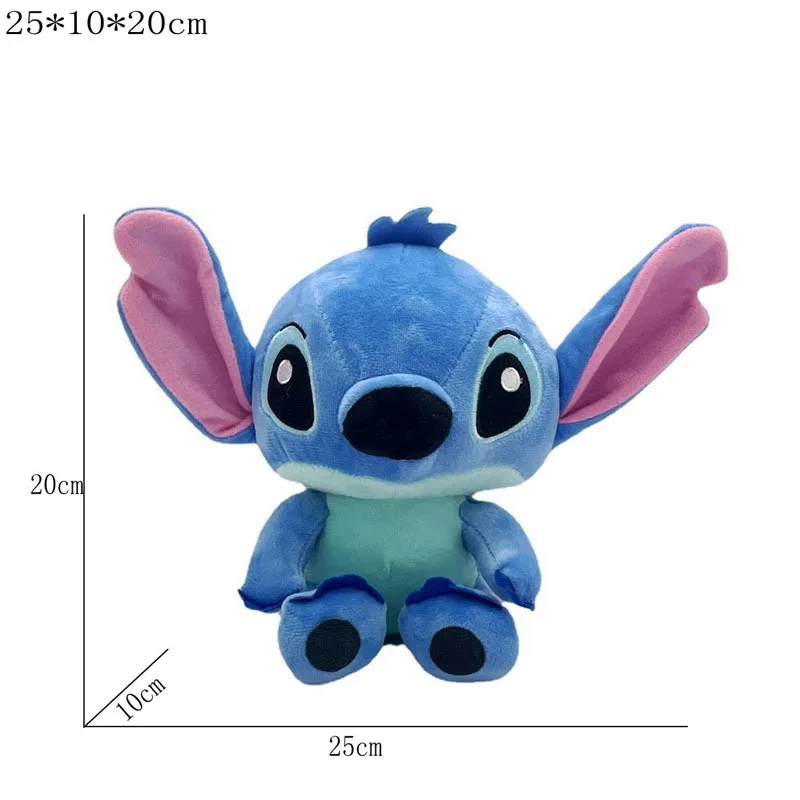 Disney Stitch Kawaii น่ารักการ์ตูนอะนิเมะน่ารักตุ๊กตาของเล่นตุ๊กตา Plush,สีฟ้าสีชมพู Stitch วันเกิดเด็ก,คริสต์มาสของขวัญ