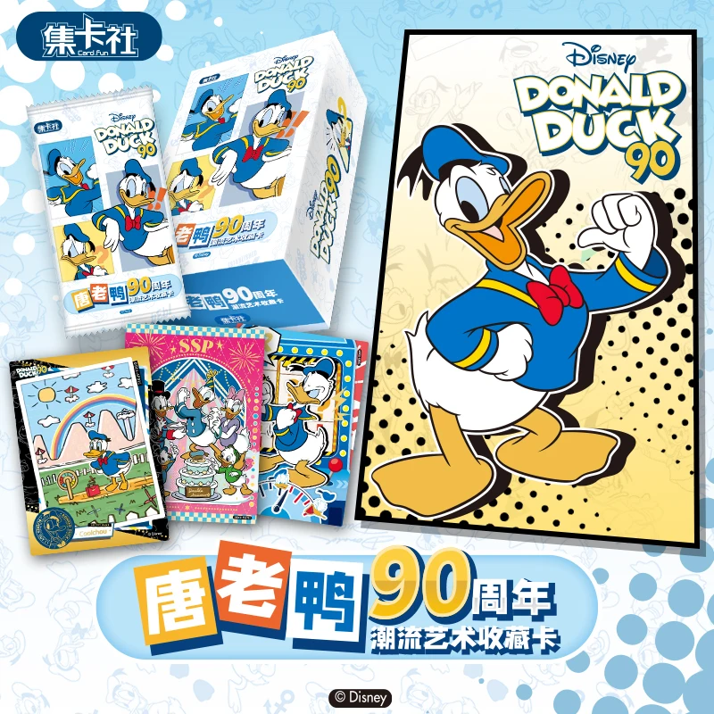 Card.Fun Disney Donald Duck 90 Anniversary Collection Card Blind Box Toys Anime Donald Duck Ssp Commemorative Card Toys For Kids