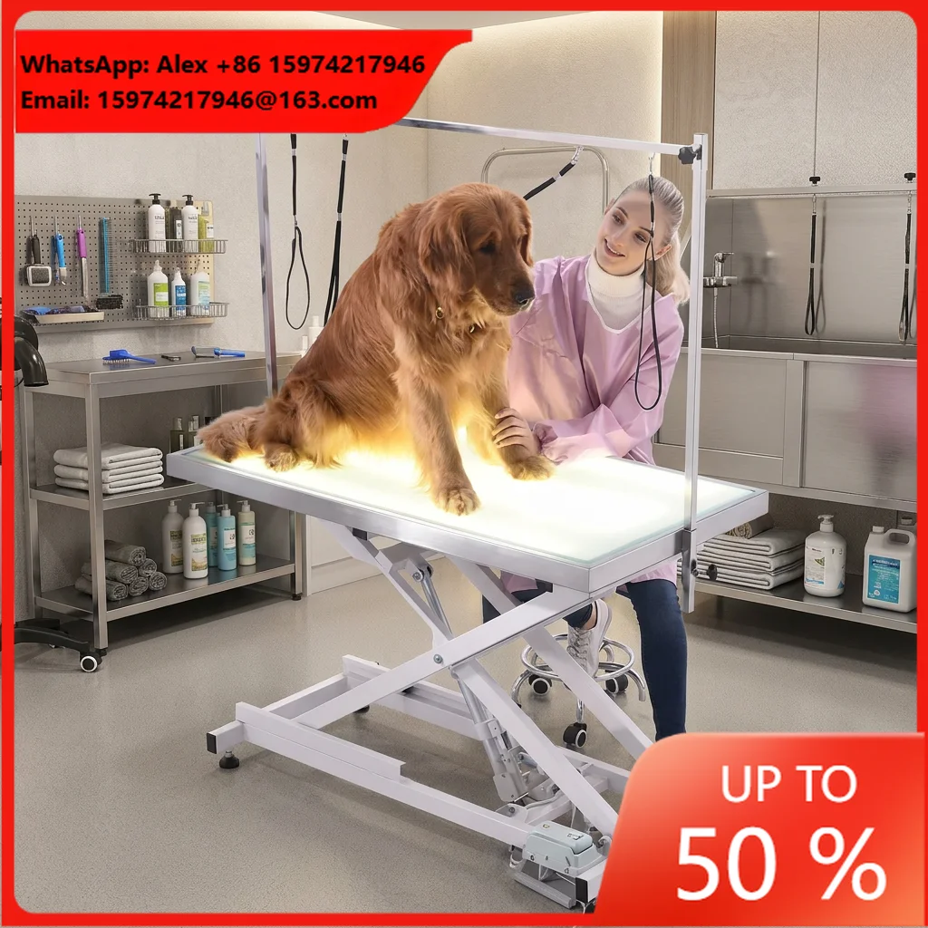 High Quality Electric Lifting Pet Grooming Table Adjustable Professional Dog Trimming Veterinary Examination Table