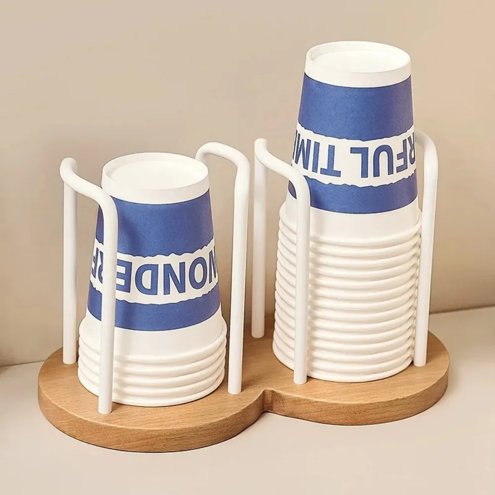 New Mug Display Stand Home Organizer Luxury Disposable Cup Storage Holder Water Tea Cups Dispenser Rack Shelf with Longer Stick