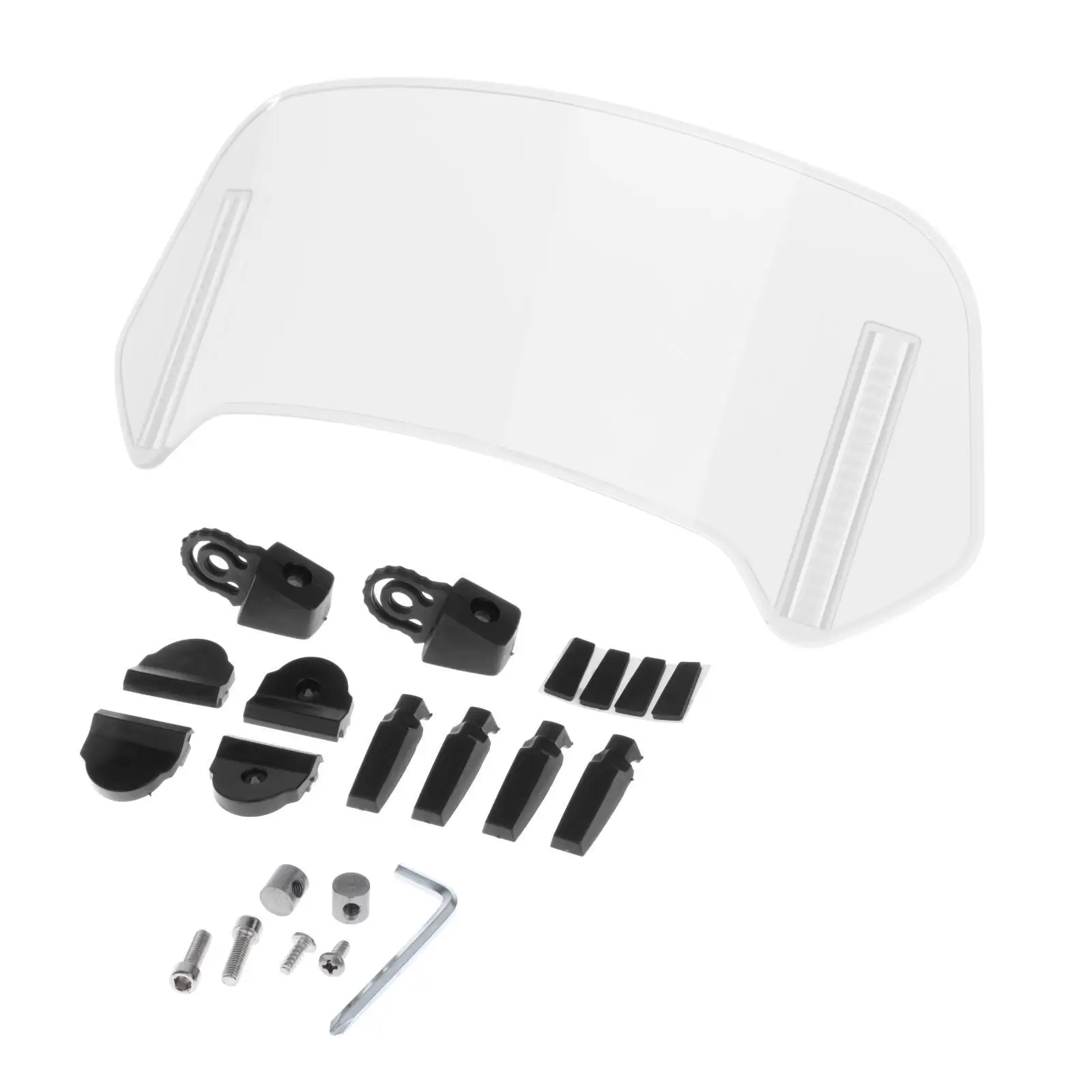 Motorcycle Windshield Extension Air Adjustable Clip on Wind Deflector for Match