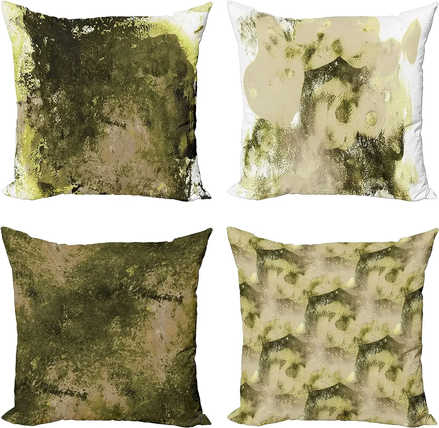 Short Plush Abstract Pillow Cover Cushion Cover, Modern Digital Printing Pillow Case Luxury Pillow Cover 45x45  50X50cm