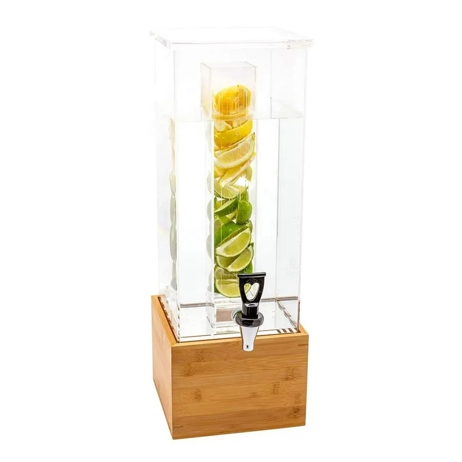 3 Gallon Acrylic Beverage Dispenser with Stand