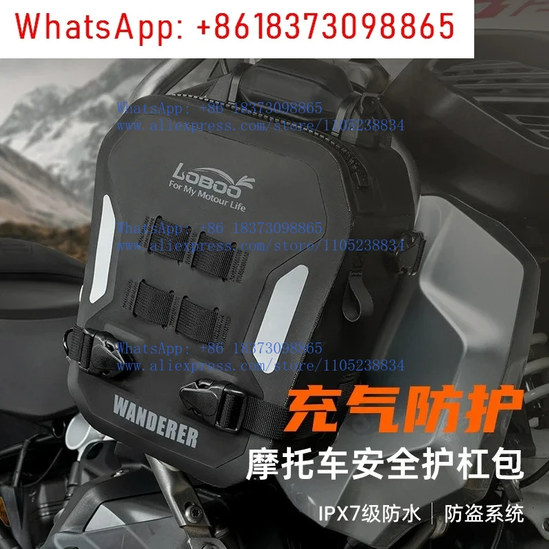 Motorcycle Airtight Bar Bag Waterproof Reflective Anti-drop Modified Accessories Motorcycle Travel Equipment Riding Bag