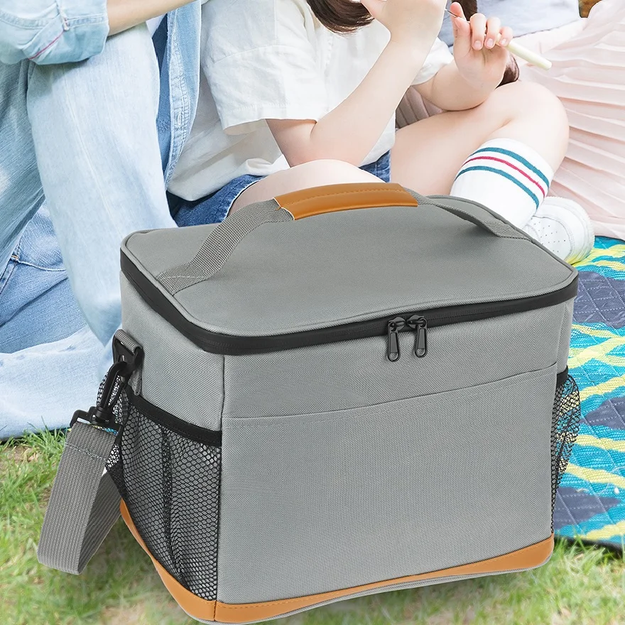 12L Large Capacity Camping Picnic Insulated Cooler Bag Cooler Box Travel Lunch Ice Thermal Food Lunch Bag