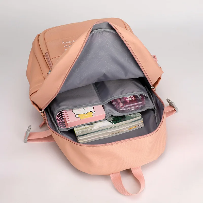 Nuovo zaino scuola adolescente ragazze grande capacità impermeabile Nylon studente borse da scuola Bookbag borse da viaggio femminili carino Bagpack