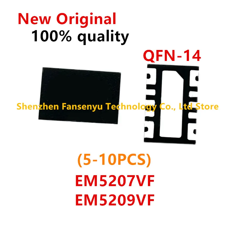 (5-10piece) 100% New EM5207 EM5209 EM5207VF EM5209VF QFN-14 Chipset