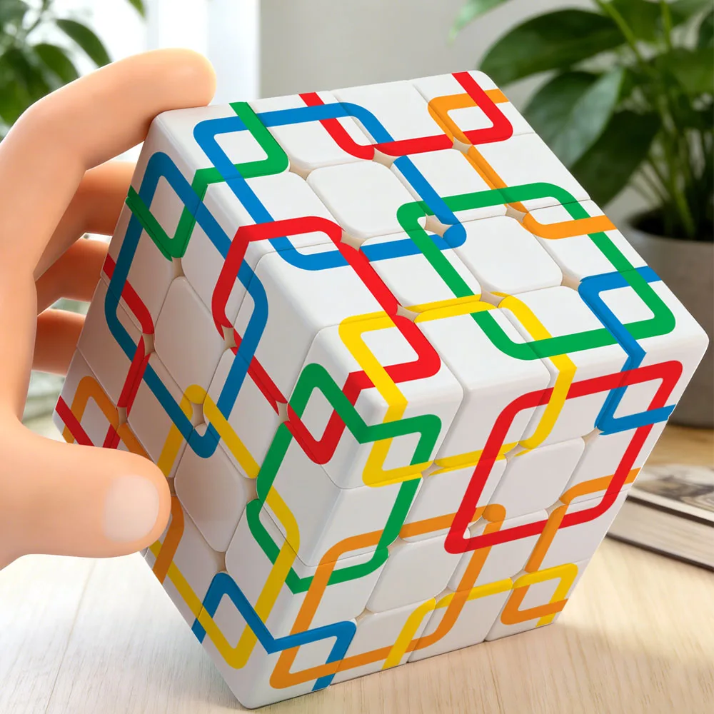 ZIINA STAR 4x4 Square Grid Cubes, 4x4x4 Speed Cubes, Suitable for Adult 3D Puzzle Cubes, Birthday Gifts/Best Holiday Gifts