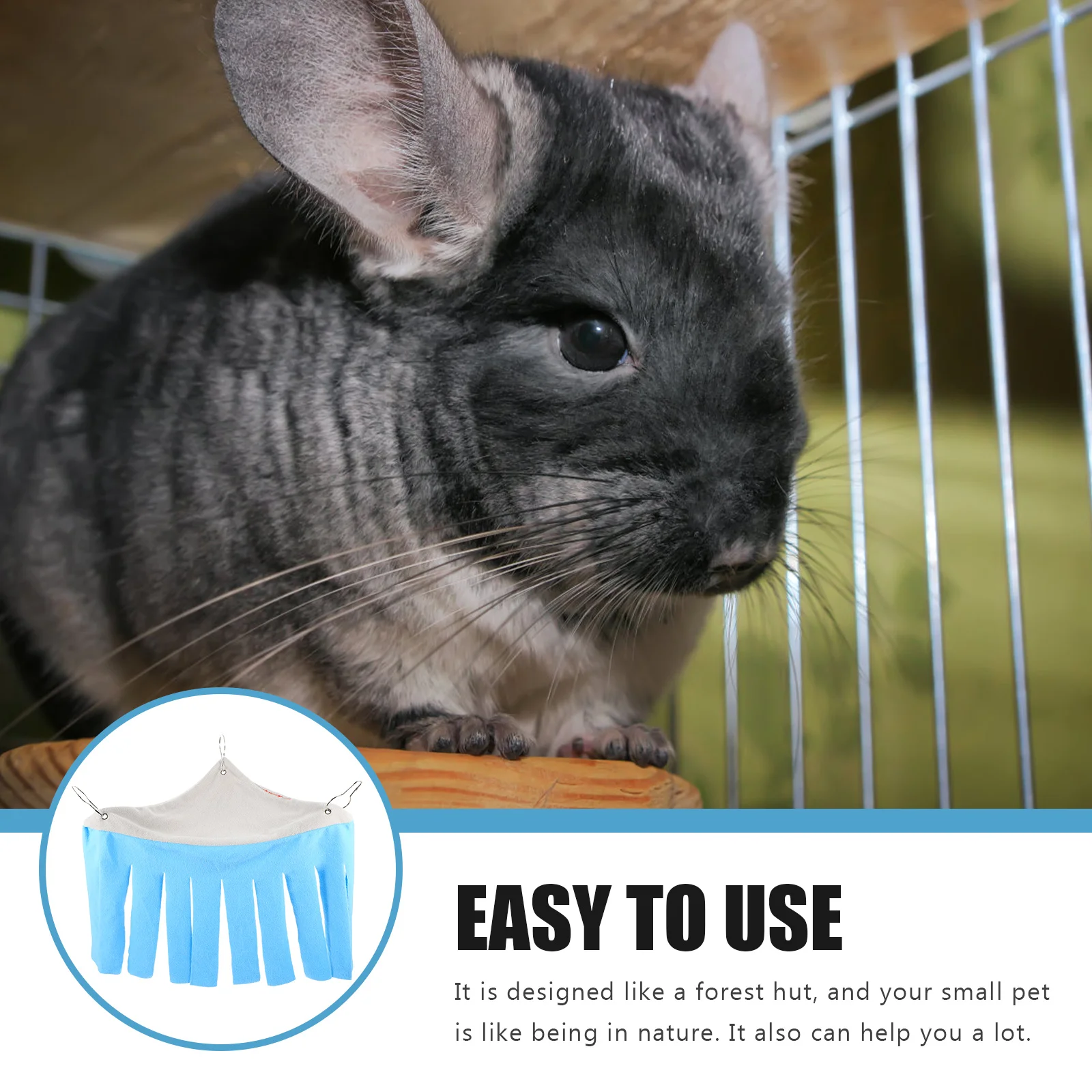 

Forest Hut Style Hideaway Tent For Hamsters Guinea Pigs Small Animals Durable Hammock Bed Hanging Corner Machine