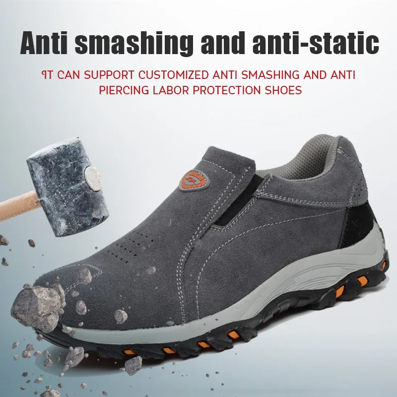 

Lightweight Anti Impact and Anti Puncture Breathable Suede Labor Protection Shoes for One Shipment