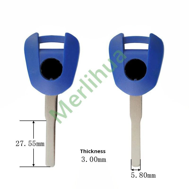 motorcycle key, suitable for Honda motorcycle CBR300R CBR300 CBR 300 R 2022-2024 key blank(Can install chips)