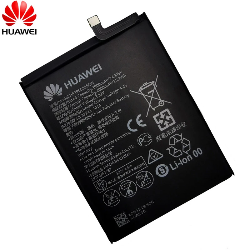 Hua Wei-batería Original HB396689ECW 4000mAh para Huawei Mate 9/9 Pro Y7 Prime Y7 2017 Honor 8C Y9 2018 2019 versión Enjoy 7 plus