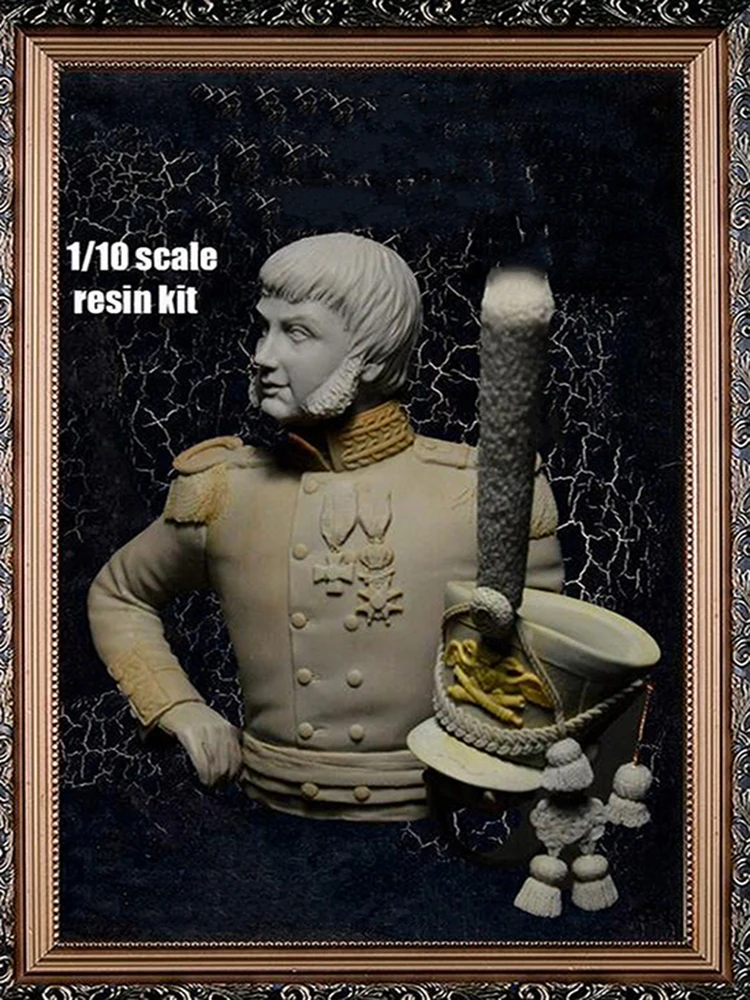 Unmontierte 1/10 antike Helden des patriotischen Krieges von 1812 Büste, Miniaturmodellbausätze aus Kunstharz, unbemalt
