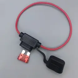Car Blade Fuse Holder 12V 30A Wire In Line Adapter Cut Off Switch Socket Damp-Proof Anti-Splash Cover Auto Accessories