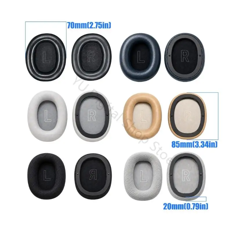 96BA Schaumstoff-Ohrpolster-Ersatzpaar für ovale H95ANC-Kissen zur Wartung von Headsets – Detail 6