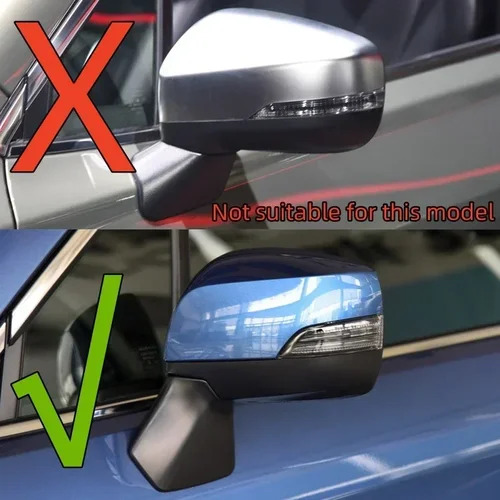 Imagen 2 del producto Para Subaru Outback 15-18 /XV 13-16/ Lagecy /Forester 14-17/Impreza WRX STI cubierta de espejo retrovisor exterior lámpara de luz de marco