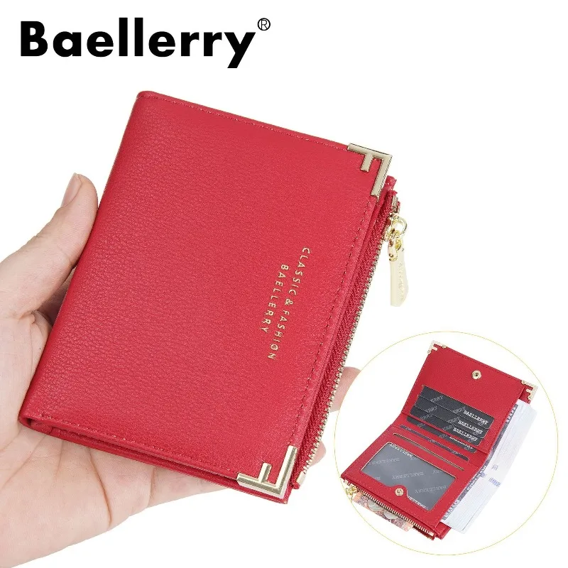 Baellerry Premium Damen Multifunktionale Geldbörse Clutch Kartenhalter mit Münzfach - Modisches Geschenk für Frauen