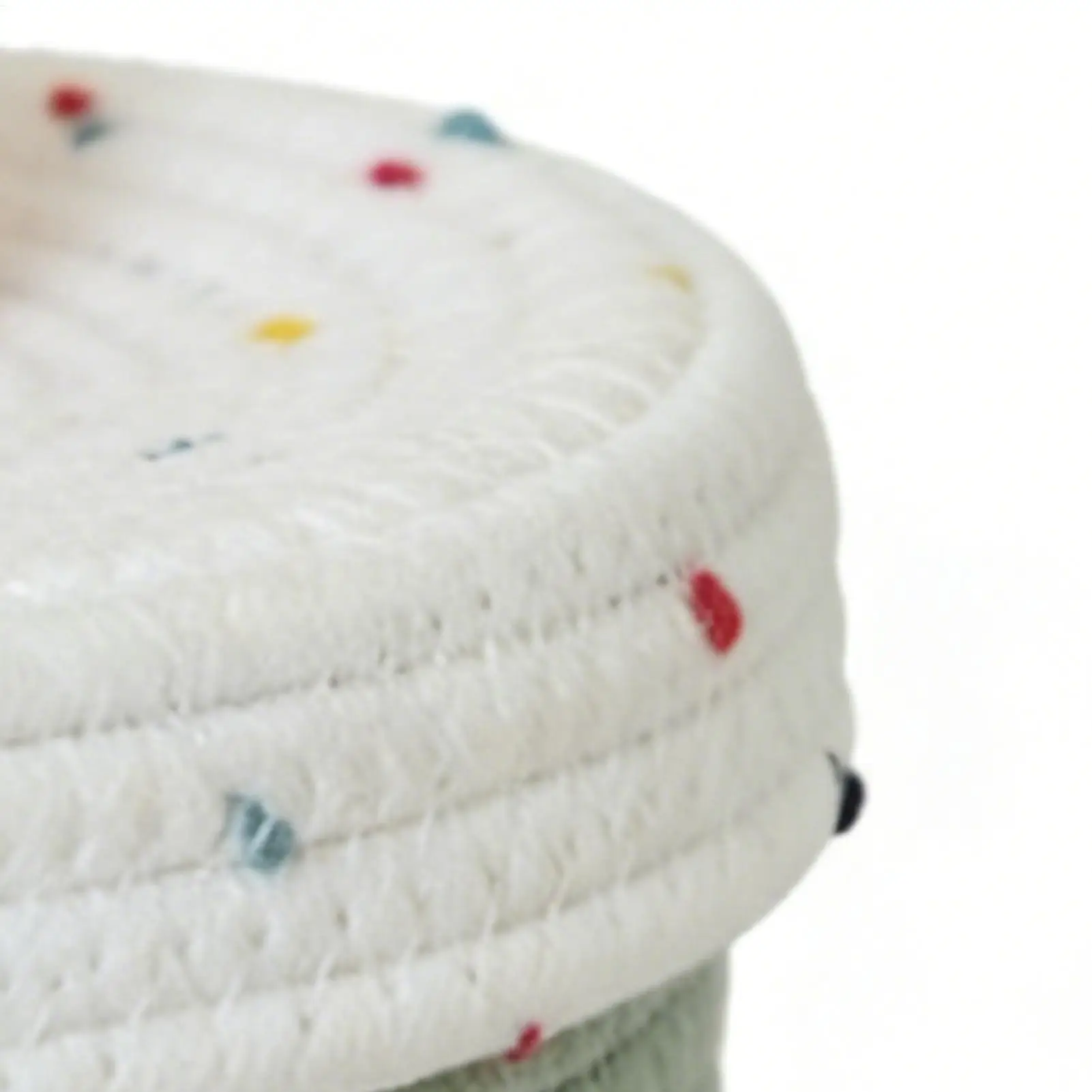 Cute Basket Portable Cotton Rope Cute Bin With Lid Small Toy Box For Kids Pet Yarn Craft Sewing Knitting Laundry Room Bedside