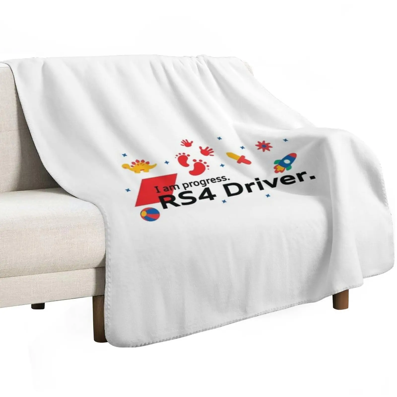 I am progress RS4 driver Throw Blanket Giant Sofa Decoratives Camping christmas gifts Bed Fashionable Flannels Blankets