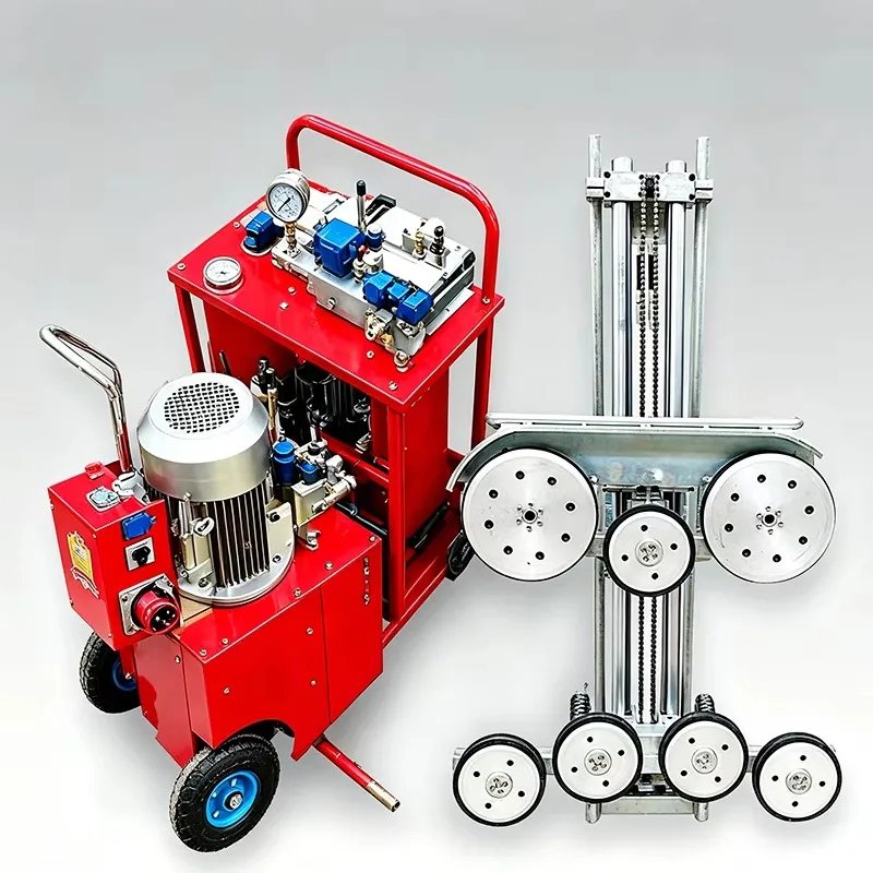 Dust Water Cooling Circulation Hydraulic Diamond Wire Saw Low Pollution Construction Rope Saw