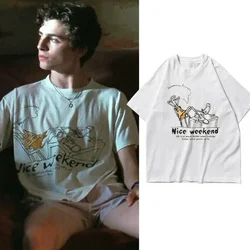 Call Me By Your Name Timothee Chalamet T-shirt Men Women Summer T-Shirt Cotton Summer Loose Shirt Unisex Gifts