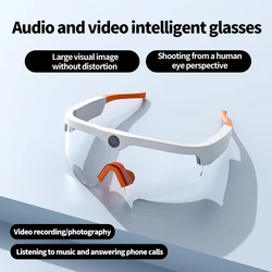 Smart dv Camera Glasses with audio 1080P Wearable Sports Camera Rechargeable IPX4 Waterproof Glasses 4k camera with bluetooth
