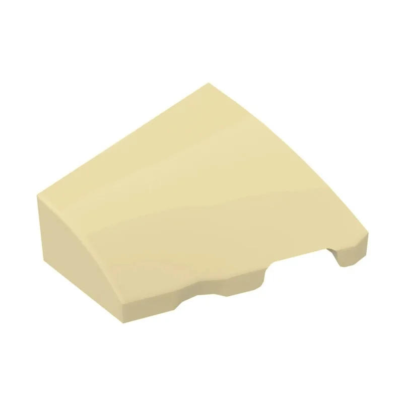 90pcs MOC Building Block Spare Parts 5093 Right & 5095 Left Curved Wedge Bricks 2x2x2/3 Small Particle DIY Model Assembly