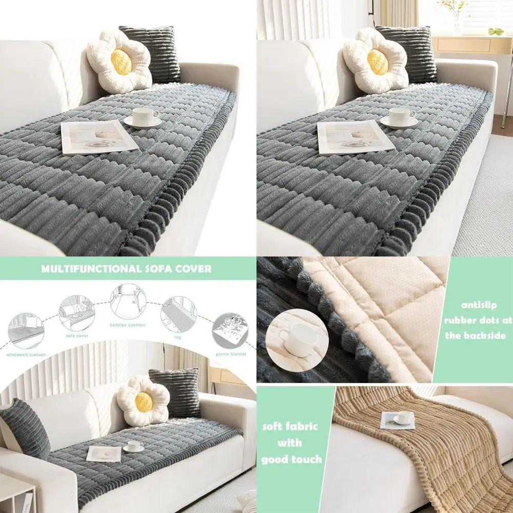 

Washable Non-Slip Pet Couch Cover for Dogs - ZQFFB Dog Sofa Protector Mat