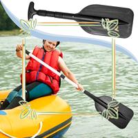 Portable Rafting Boat Floating Outdoor Kayak Water Sport Tool Kayak Paddle Telescopic Paddle Plastic Boat Oar