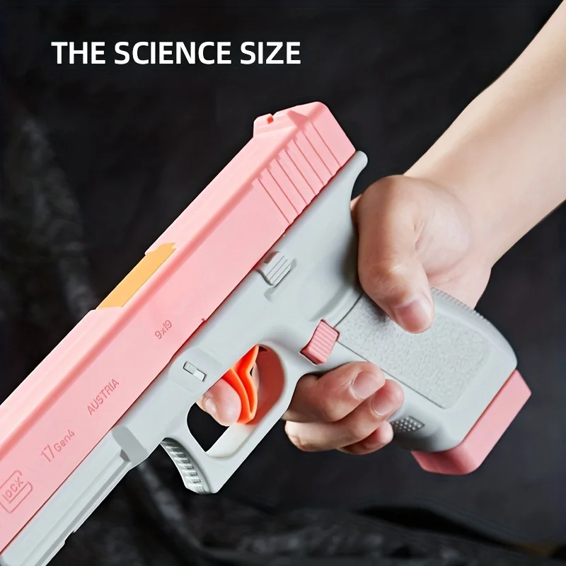 Glock Water Gun Toy Children\'s High Pressure and Strong Ammunition Feeding Continuous Water Gun Glock Water Spray Gun Outdoor Wa