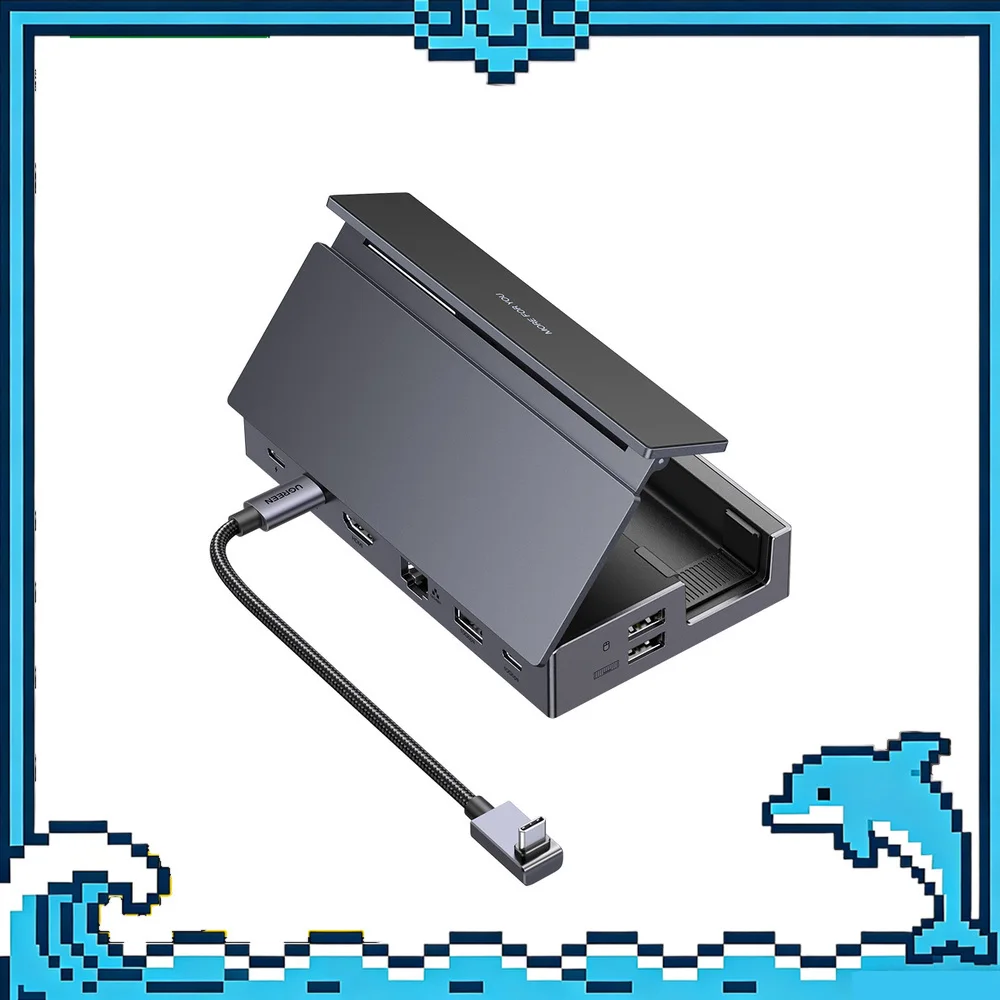 UGREEN 25869 9-in-1 Steam Deck Docking Station 4K 60Hz HDMI 10Gbps USB Gigabit Ethernet SD TF 100W PD for ROG Ally.