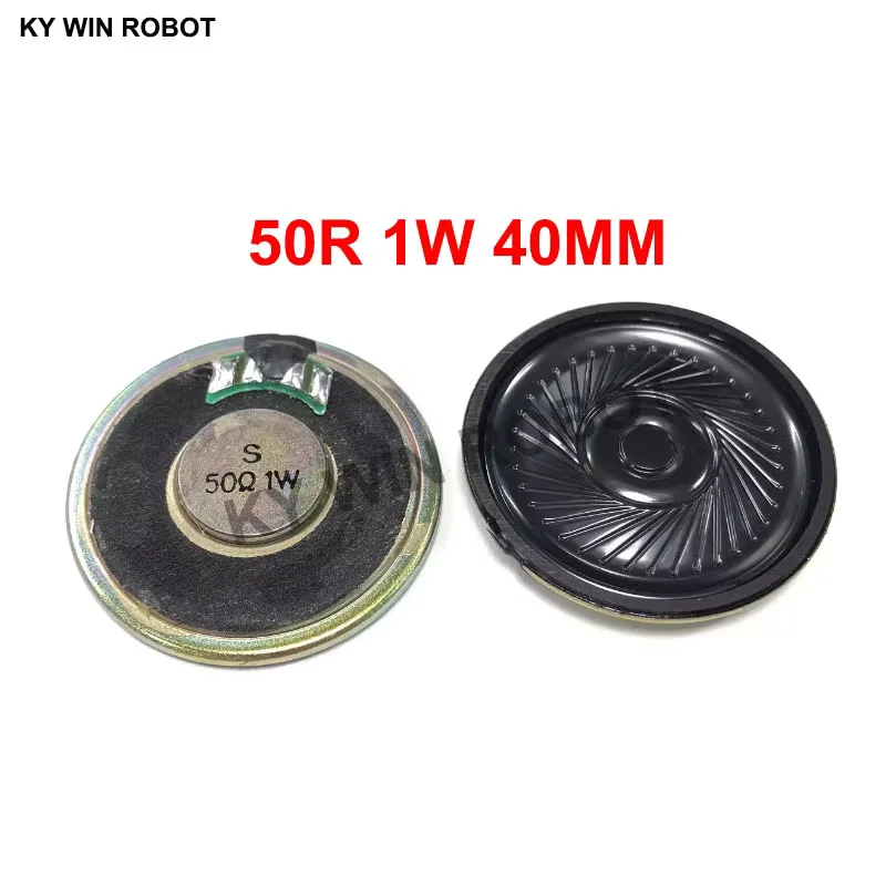 2pcs/lot New Ultra-thin Mini speaker 50 ohms 1 watt 1W50R speaker Diameter 40MM 4CM thickness5MM