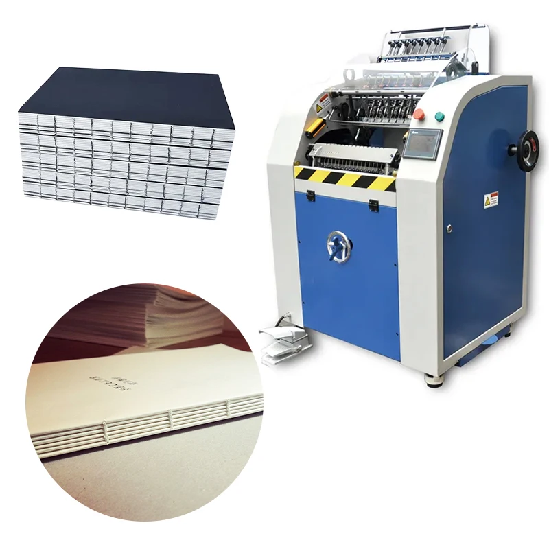 Book Sewing Machine Semi Automatic Stainless Steel Note Book Office CE Certificate Factory Direct Thread Binding Machine