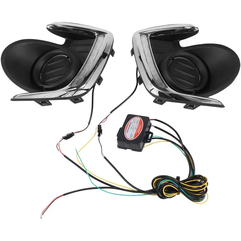 

Strange LED DRL Daylight Daytime Running Lights Front Fog Light Lamp For Mitsubishi Attrage Mirage G4 2012-2015