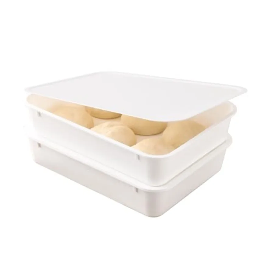 

2 Pack Pizza Dough Proofing Box Pizza Storage Container Food Storage Containers with Lids Pizza Pack Container Expandable Bread