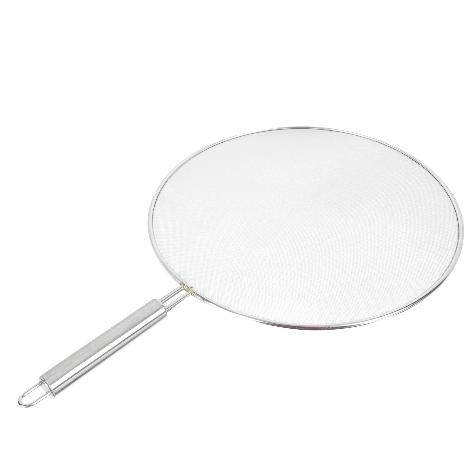 

Stainless Steel Oil Screen Net Pot Cover Large Mesh Lid Splatter Guard Frying Pan Anti Spatter Easy Clean Long H Storage