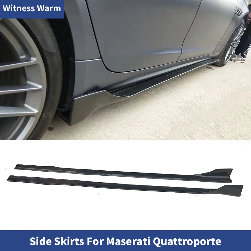 

Carbon Fiber Side Skirts Extensions for Maserati Quattroporte 2018 2019 2020 2021