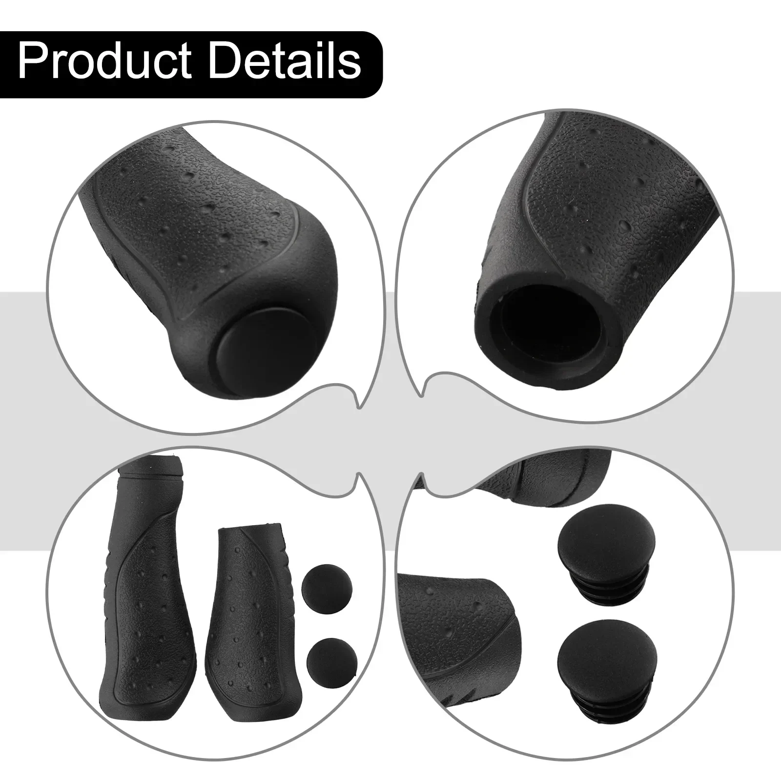 1 Pair Mountain Bicycle Folding Bike Handlebar Grip Long/Short Shift Handle Grips TPR Rubber Bicycle Components