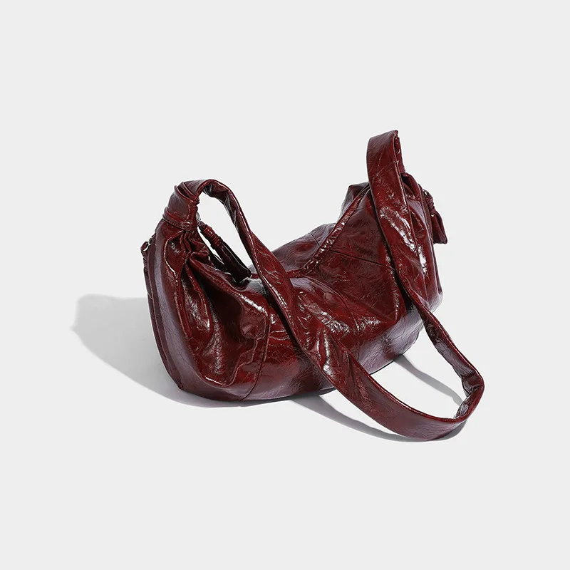 Jonlily Vrouwen PU Lederen Schoudertas Vrouwelijke Mode Handtas Bakken Casual Crossbody Tas Kleine Dagtas Commuter Bag Portemonnee -KG1842