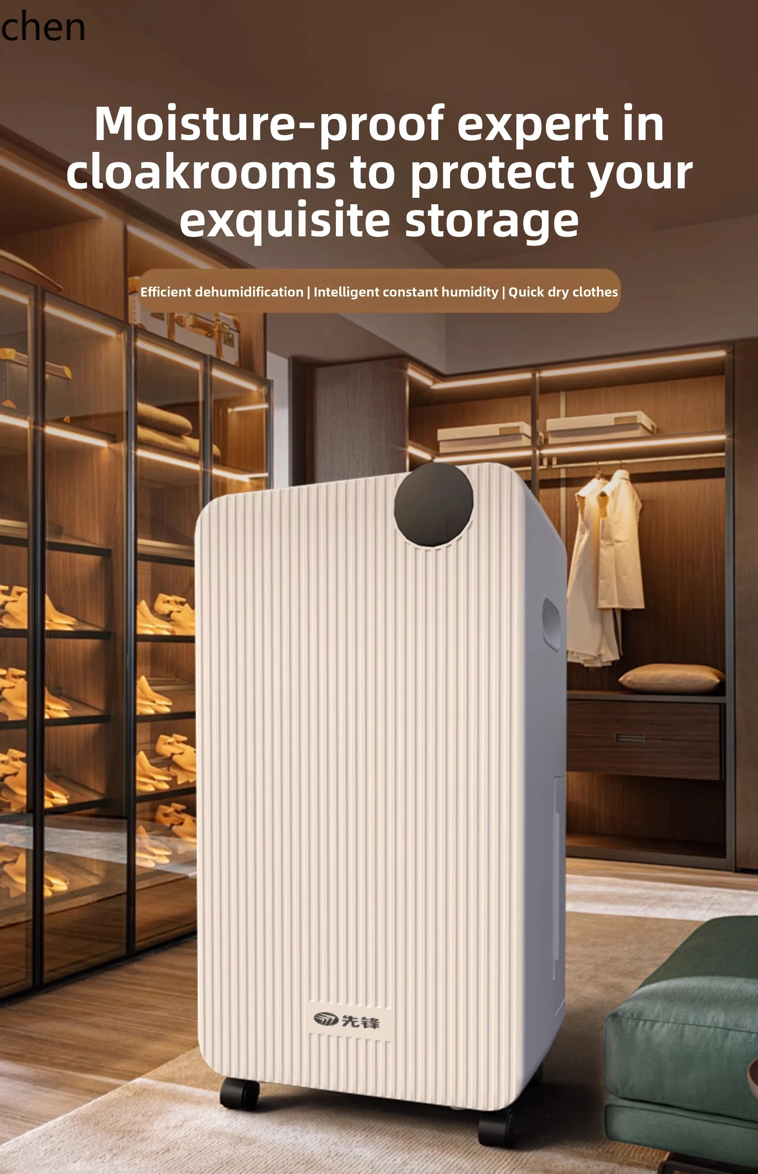 LXC Small Dehumidifier Light Sound Bedroom Dehumidifier Humidifier with Compressor