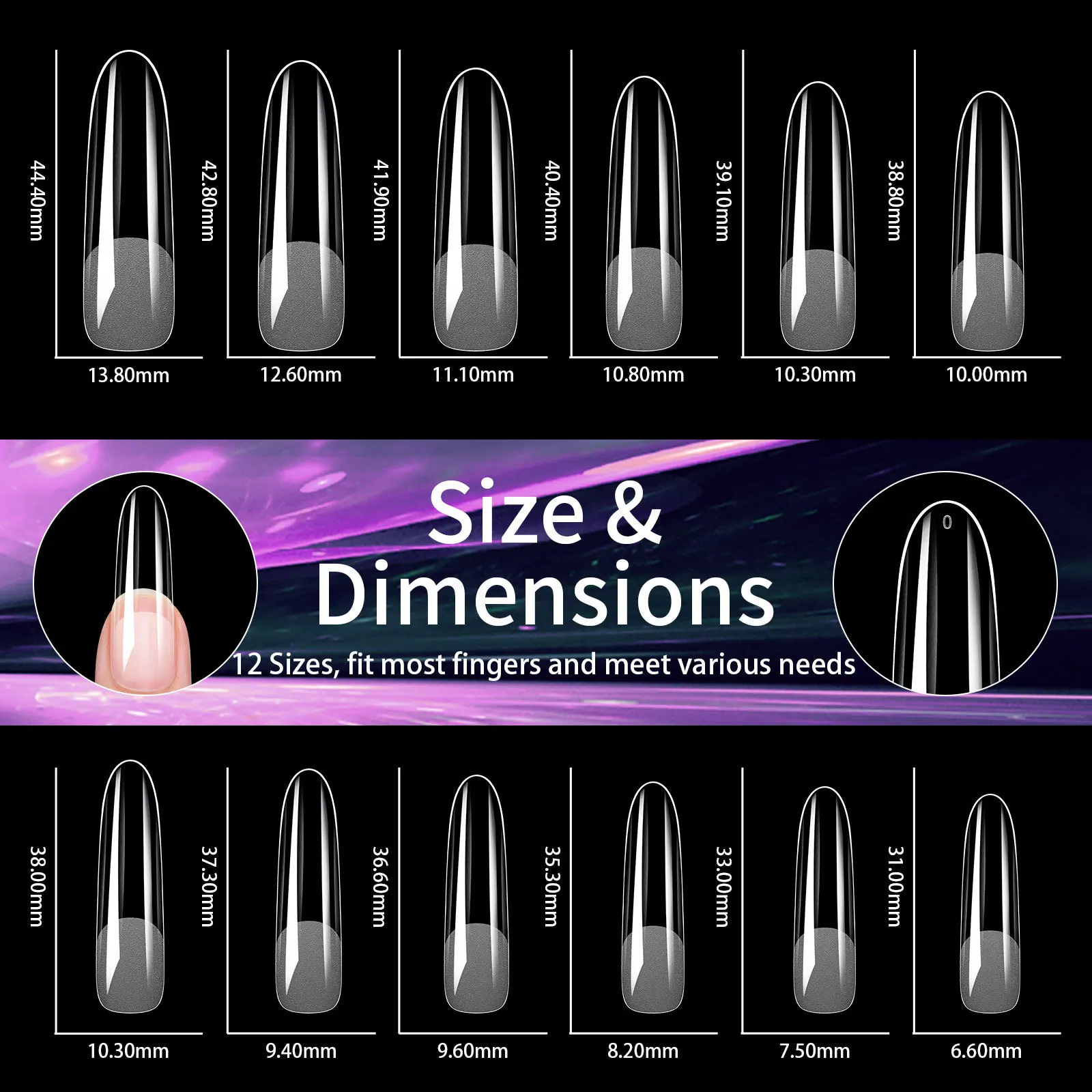 240 Stück weiche Gel-Nagelspitzen, halb matt, vollständige Abdeckung, zum Aufkleben, französische Kunstnägel, Nagelverlängerung für Acrylnägel, Nagelverlängerungswerkzeug – Detail 17