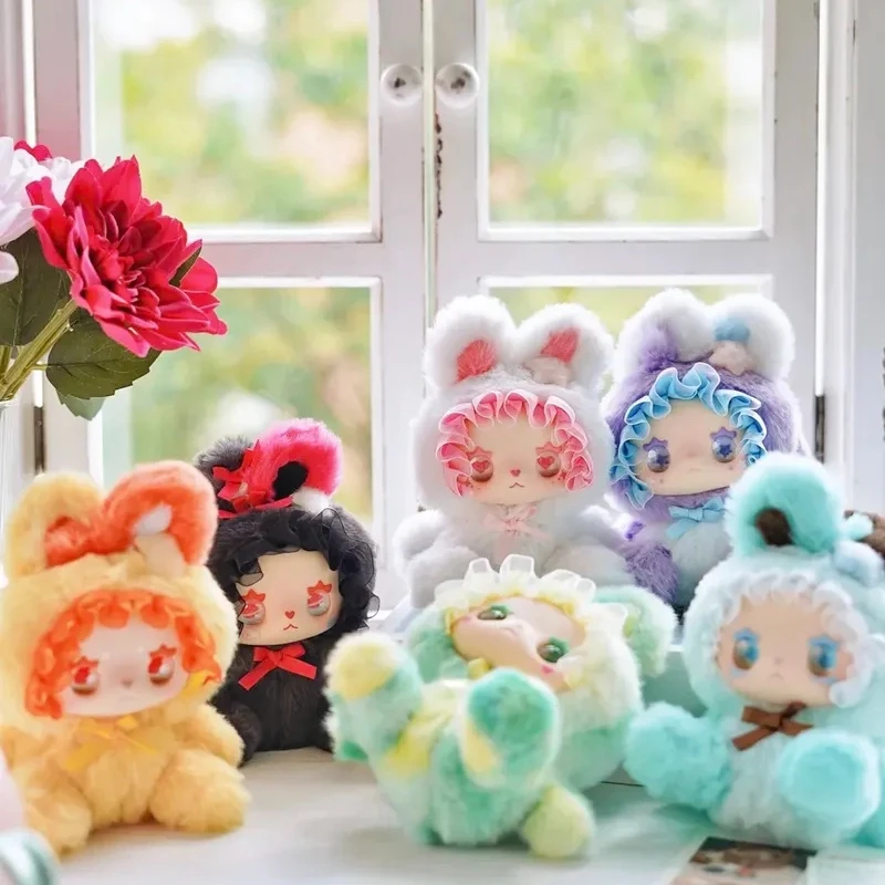 

Оригинальная милая серия Emma Bunny Alliance Ai-Powered, плюшевая глухая коробка, виниловая кукла, рюкзак, подвеска, модная игрушка, орнамент, декор, подарок