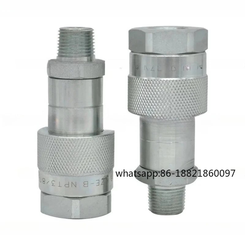 

KZE-B Thread Locking Hydraulic Quick Coupling - Ultra High Pressure for Jacks & Wrenches