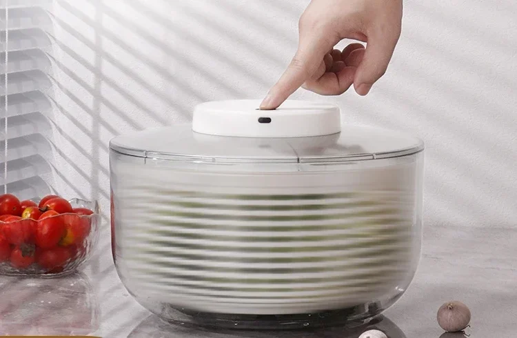 

Direct SalesElectric Vegetable Dehydrator, Spin Dryer, Household Drainage Basket, Fruit Salad Drainage Device, Vegetable Washing