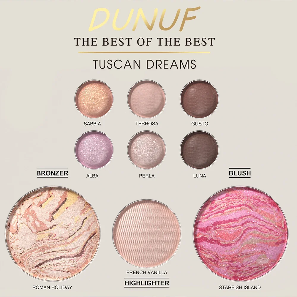 9 ألوان خبز طقم مكياج مصطبغ للغاية طويل يرتدي كونتور أحمر الخدود تمييز ظلال العيون اشراق مستحضرات التجميل الوجه