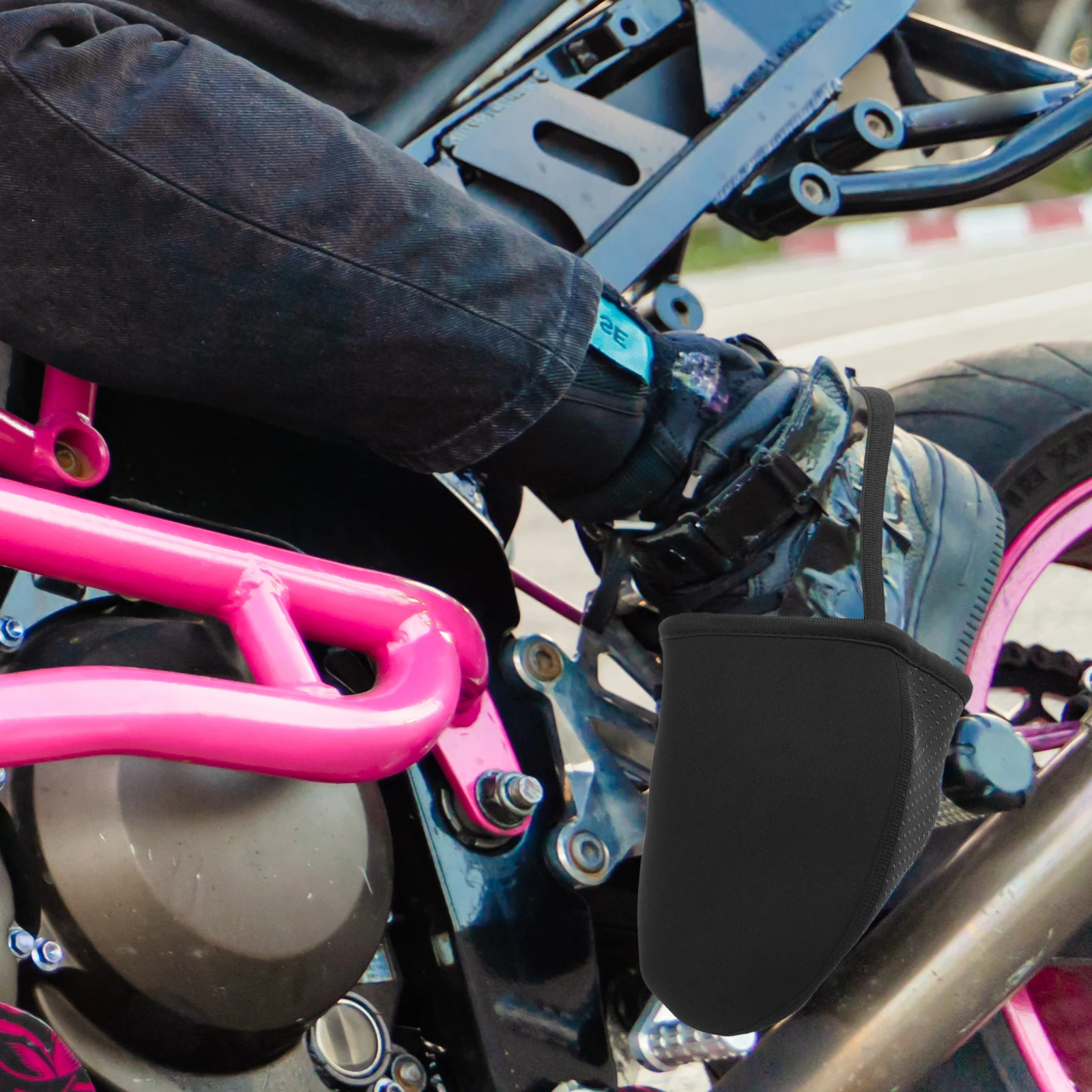 

Motorcycle Gear Shifter Shoe Protector Non-Slip Silicone Rubber Durable Riding Accessory Boot Toe Protection For Men Women