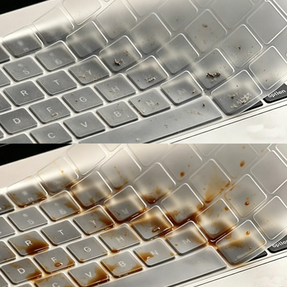 2-Pack Ultra Thin TPU Keyboard Cover+Trackpad Protector for 2026-2022 MacBook Air15
