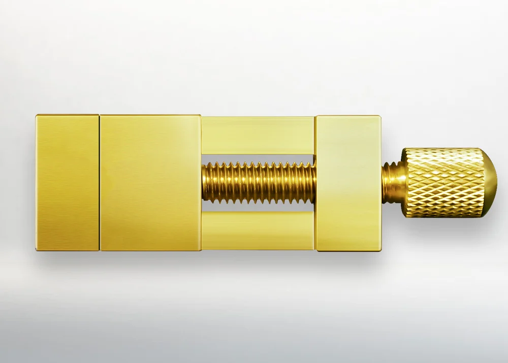 Handwerkzeug Mini-Schraubstock, Mikro-Klemmstock, aus Messing, geeignet für die Klemmung von Uhren- und Mikroteilen, mechanische Modelle – Detail 2