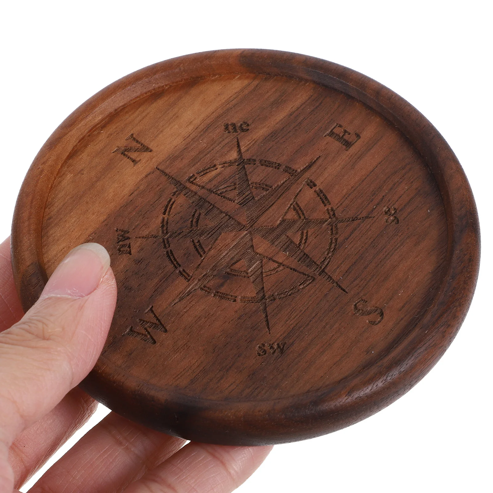 

1pc Wooden Holders Rustic Tealight Holder Small Natural Style For Home Wedding Party Decor Table Candlestick Display