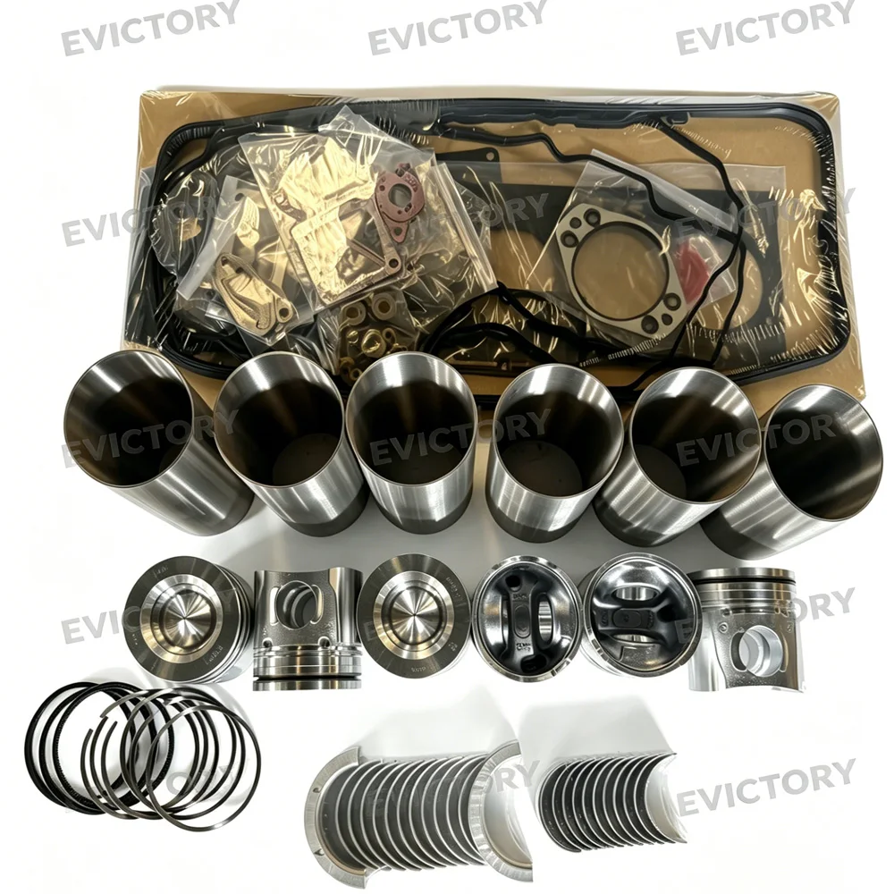 For Cummins ISB6.7 QSB6.7 Engine Overhaul rebuild Kit piston ring liner gasket bearing